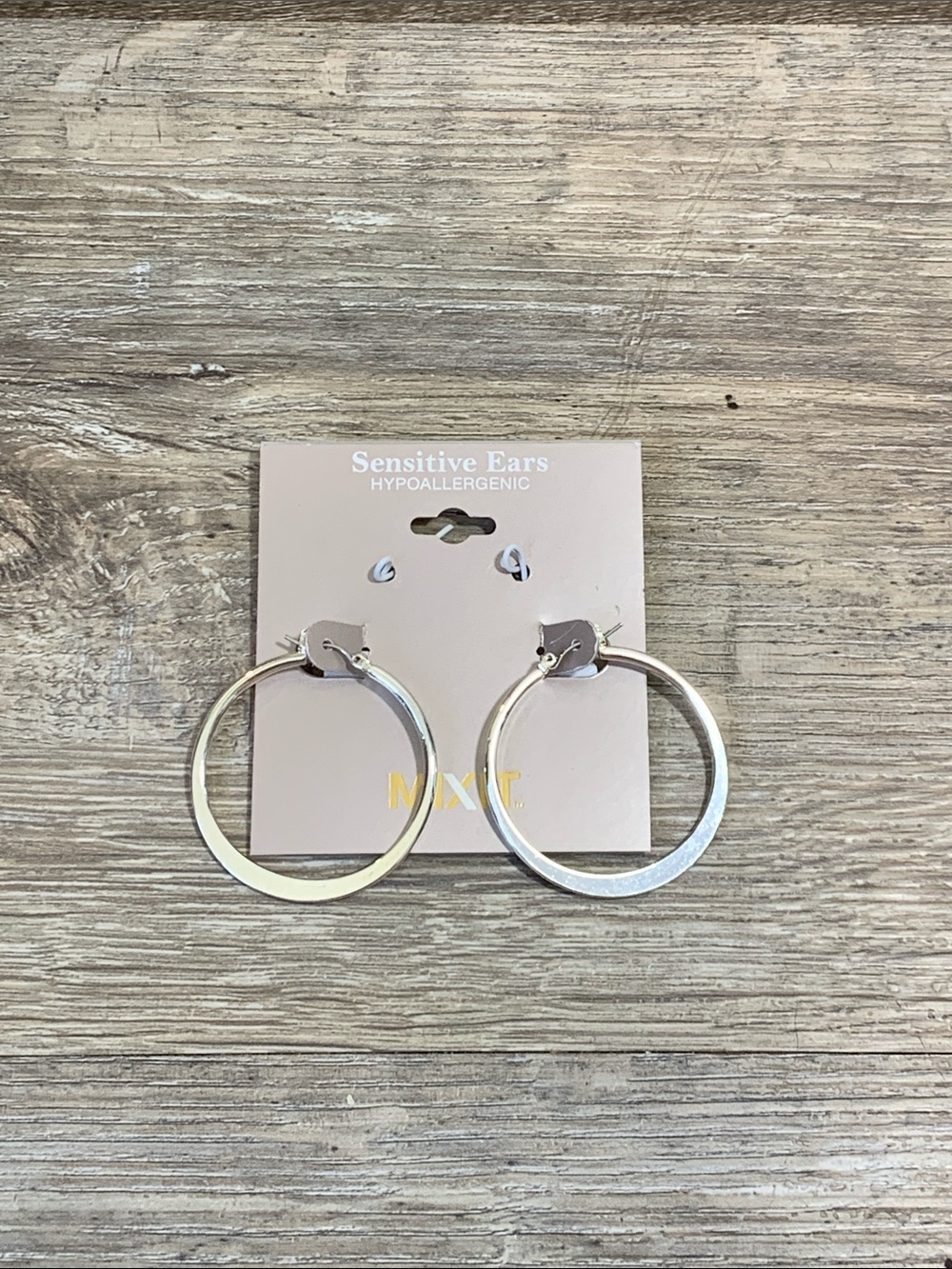 Mixit Two-Tone Hoop Earrings in Gold and Silver